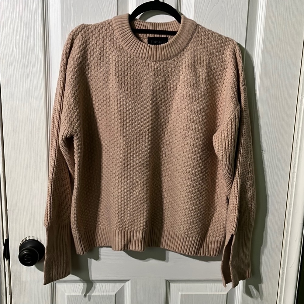 Textured Tanish Pink Sweater